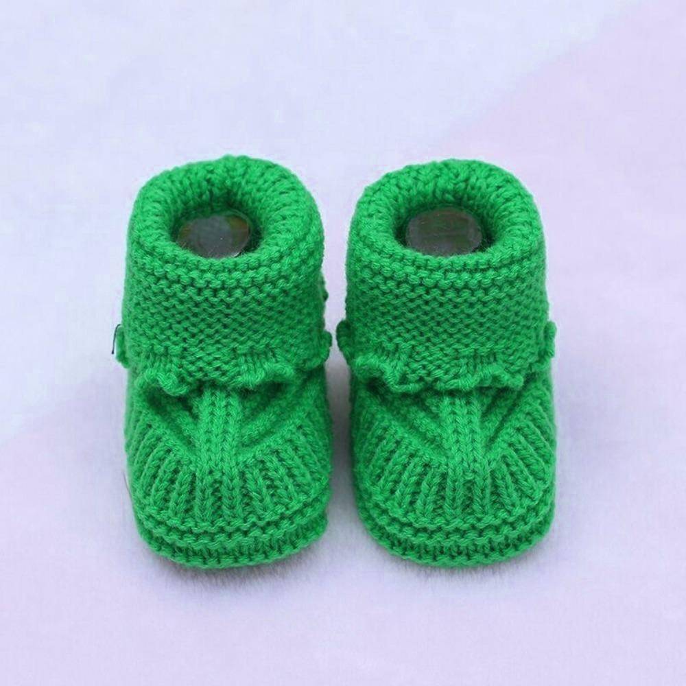 Scarpine da Neonato in Morbido Lavoro a Maglia Scarpe Fatte a Mano per i Primi Passi Scarpe Calde Nuove per Bambini