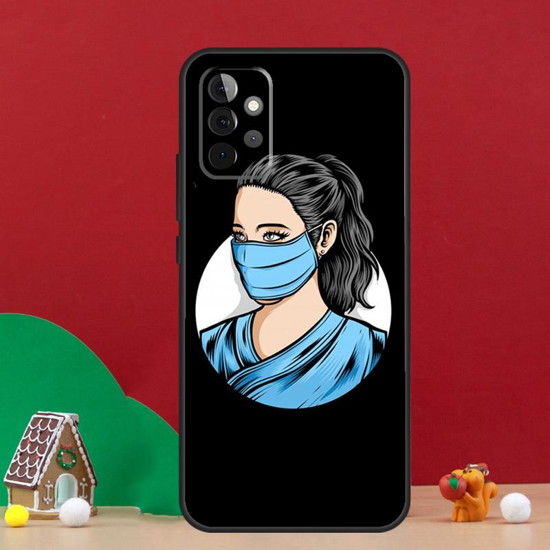 Cartoon Medicine Doctor Nurse Case For Samsung Galaxy A36 A56 A06 A13 A53 A32 A12 A22 A52 A35 A17 A16 A55 A15 A54 A34 A14