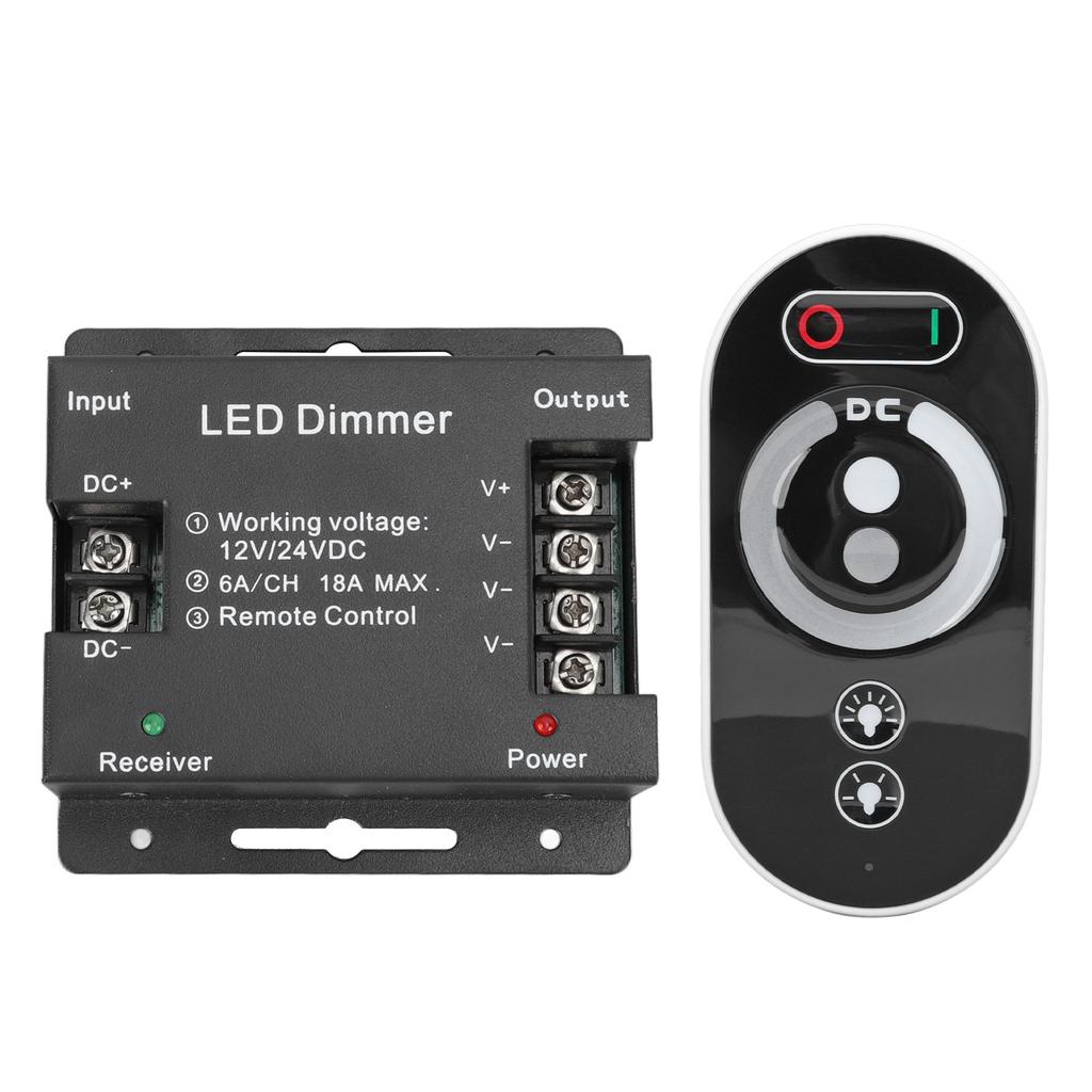 Wireless LED Dimmer RF Touch LED Light Controller Remote Dimming Controller DC 12V 24V for LED Strip Light
