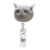 Lanyard Memes Badge Reels Retractable Name Tag Holder Fashion Cat Keychain