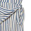 Womens 2026 Striped Sleeveless Shirt Dress With Detachable Waist Belt High-Waisted Straight-Cut Midi Casual