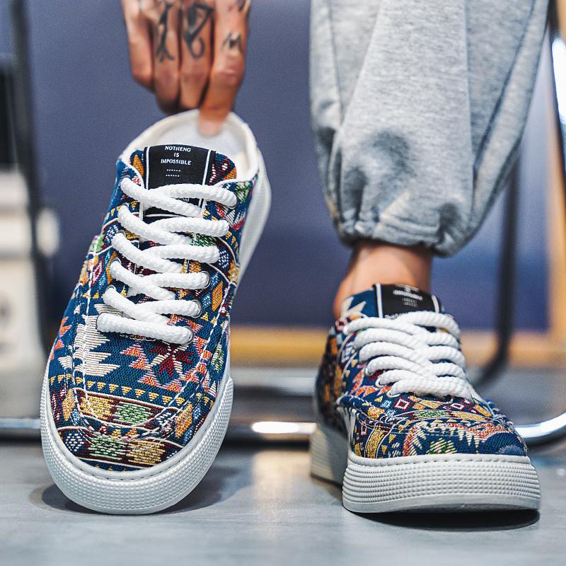 Lace Up Half Shoes For Men Mules Outdoor Sandals Flat Board Shoes Summer Loafers Slippers Man Slides Semi-Drag Mens Casual Shoes