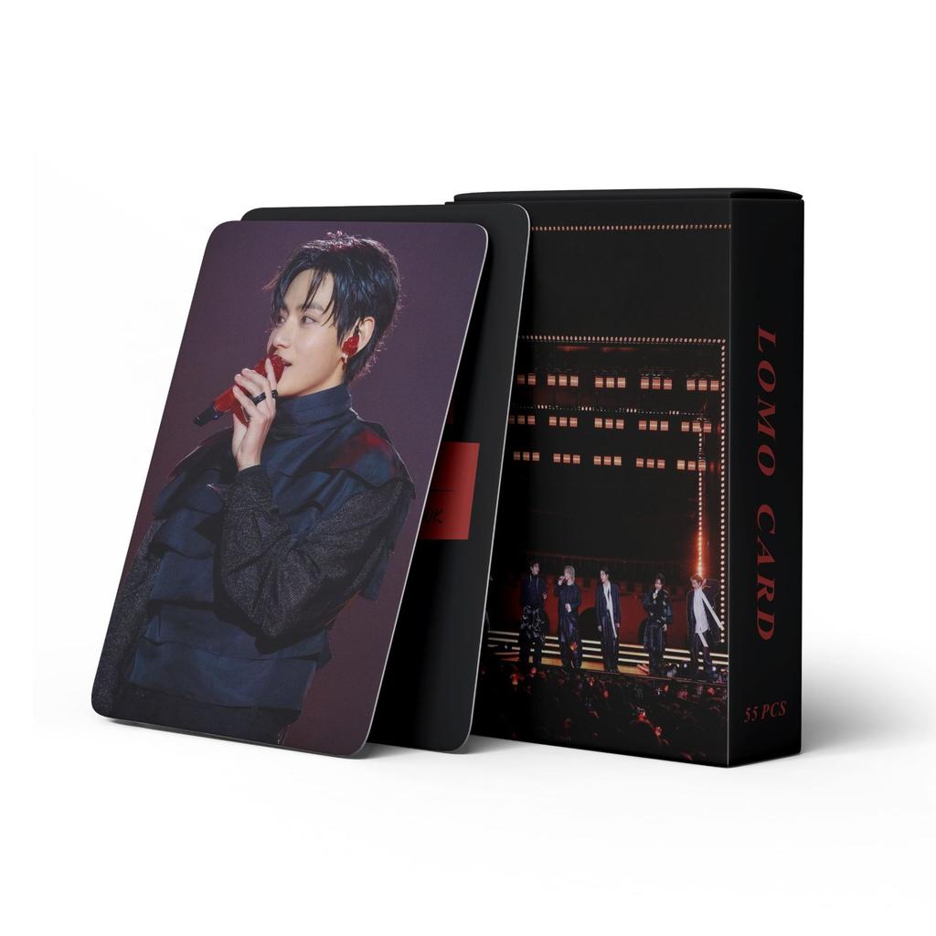 55Pcs Photo Small Card New Album Boy Group Arir New Flash Card Lomo Card High-Definition Photo Collectible Cards Fans Gifts