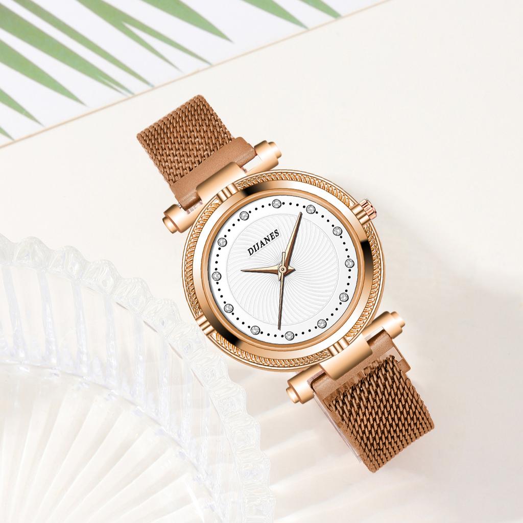 New niche women's watch elegant casual women's watch inlaid with diamond British watch temperament women's watch
