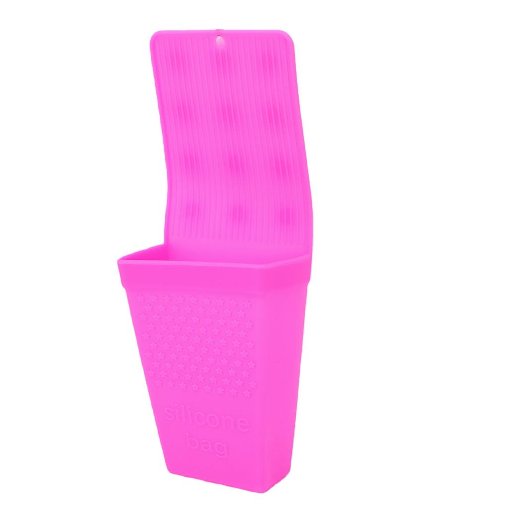 Supporto per Ferro Arricciacapelli in Silicone Resistente al Calore Supporto per Piastra per Capelli Montaggio a Parete con Ventosa per Piastra Piatta Rosato