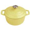 22cm Enameled Cast Iron Dutch Oven With Lid Heavy-Duty Casserole Dish Braiser Pan For Stews Baking 3QT Kitchen NonStick Stew Pot