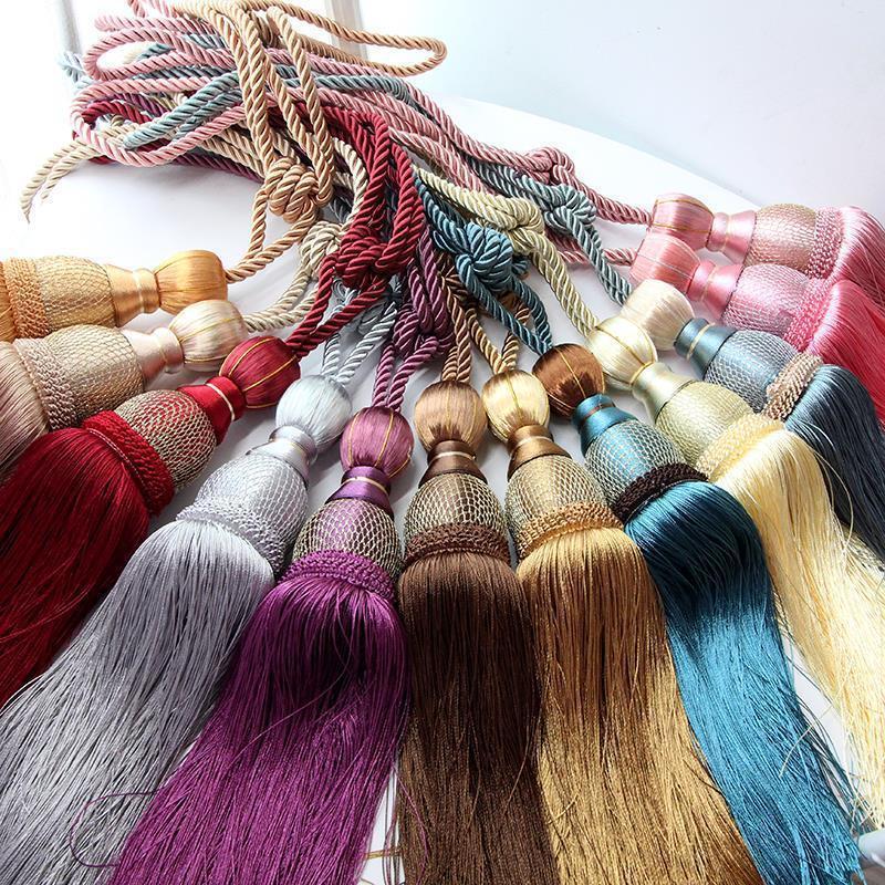 Koreaanse Kwast Gordijn Tieback Touw – Gouden Draad Ballen voor Bruiloftsdecoratie