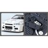 1/24 Nissan Skyline GTR-R34 S15 Alloy Racing Car Modified Vehicles Diecast Metal Car Model Sound and Light Childrens Toy Gift C354