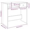 VidaXL Desk Sonoma Oak 80x40x75 Cm Chipboard, Computer Desk, Standing Desk, Desk with Storage, Study Desk 860474