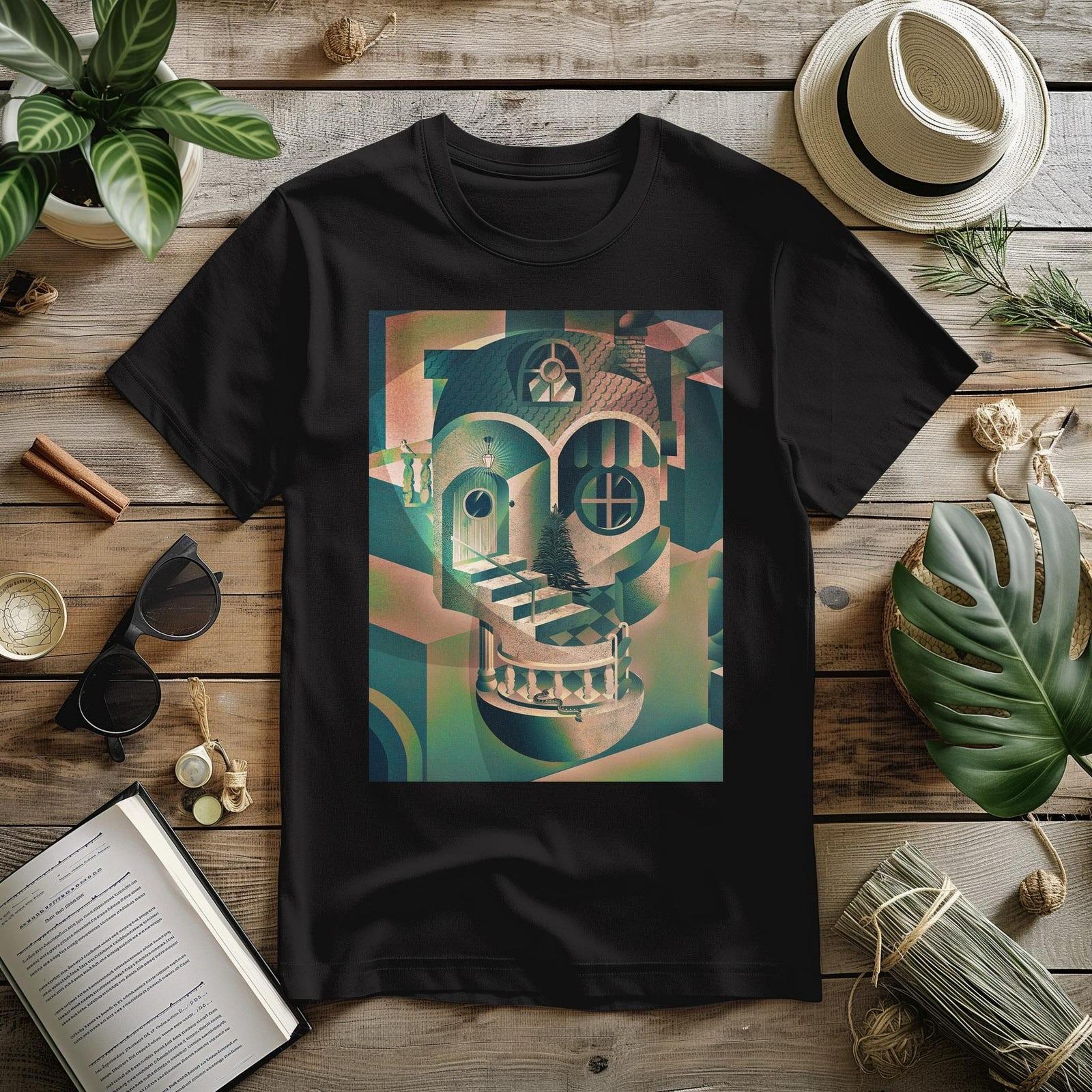 #26 Skull Graphic T-Shirt Eye-Catching Modern Art Wear S разноцветный