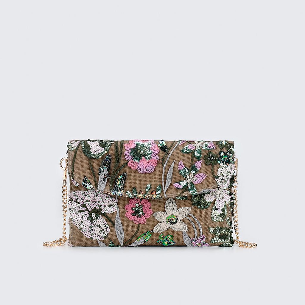 Premium sequined clutch bag  summer new fashion women's dinner bag lightweight niche envelope bag