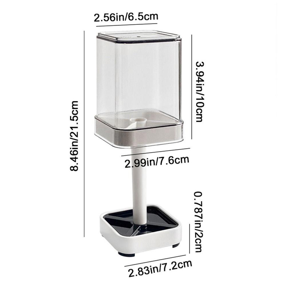 Plastic Toothbrush Storage Rack Dustproof 3 Slots Toothbrush Holder  for Home