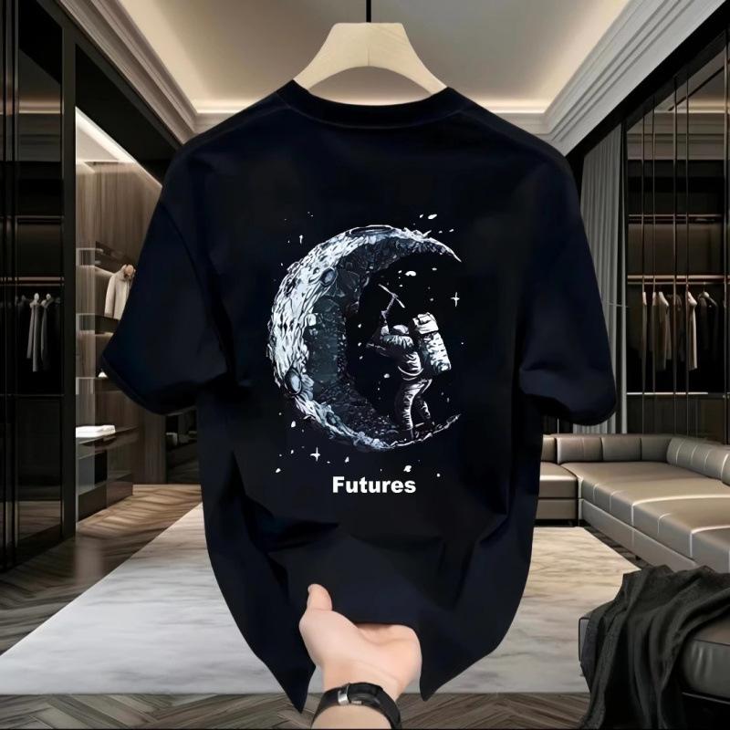 2025 New Men's Printed Short-Sleeve T-Shirt for Summer  A Loose and Casual Top