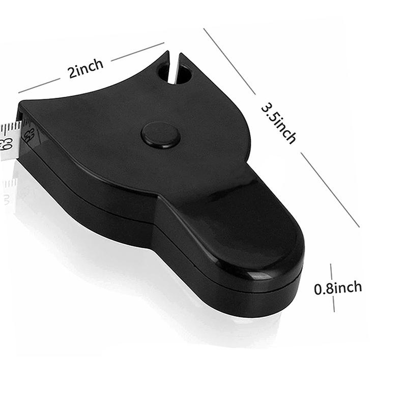 Body Measuring Tape Lock Pin Fit Retractable Fitness Tape Measure 150cm Tailor Sewing Waist Arm Circumference Ruler