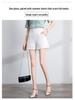 Women's High Waist Wide-Leg Summer Shorts - White A-Line, Black Slim Style, All-Match and Loose Fit