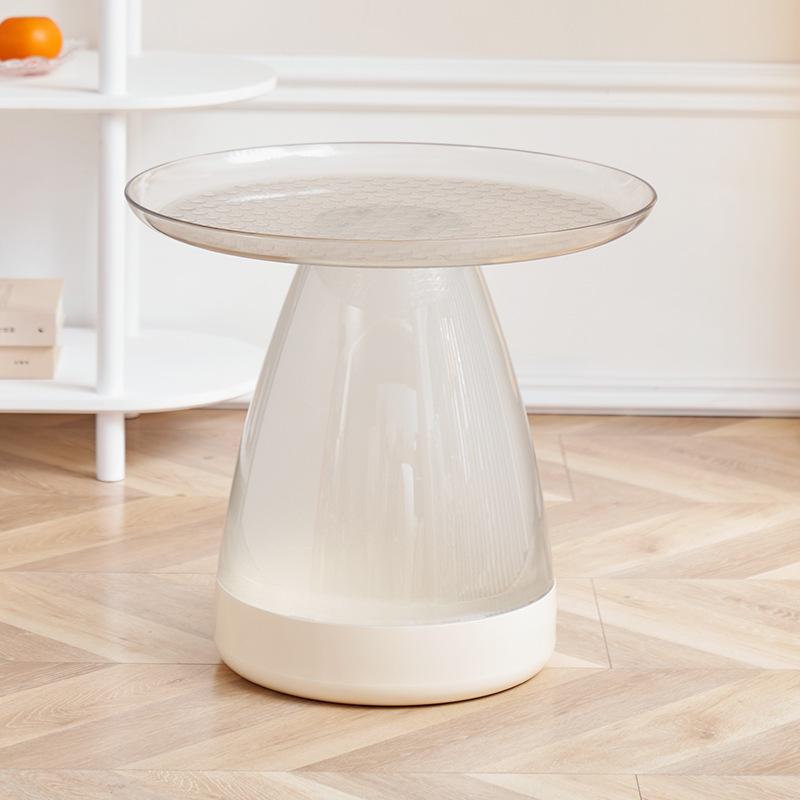 Round Plastic Side Table Nordic Coffee Table Multifunctional Corner End Table Center Table Living Room Furniture