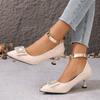 Zapatos De Mujer Sapatos Femininas Women Cute Light Weight Beige Slip on Stiletto Heel Shoes Lady Sexy Party Comfort Pumps Ga19