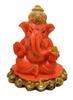 @ Lord Ganesha Idol In Orange Color Ideal For Car Dashboard 80Gm Zr-7030-60%Off