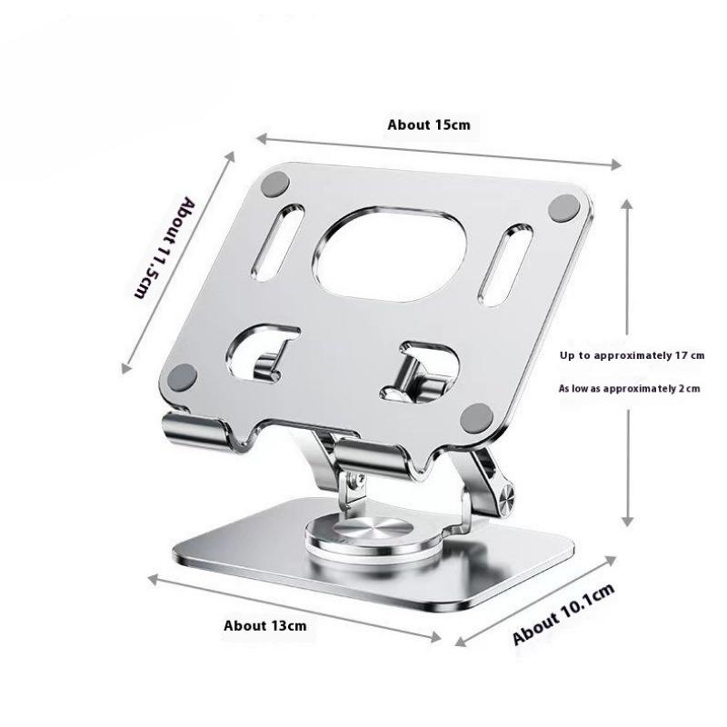 Desktop-Telefon-Tablet-Halter, 360 Grad drehbares Klappmodell, Multifunktionaler Faulenzer-Halter, Universeller Halter für elektronische Geräte