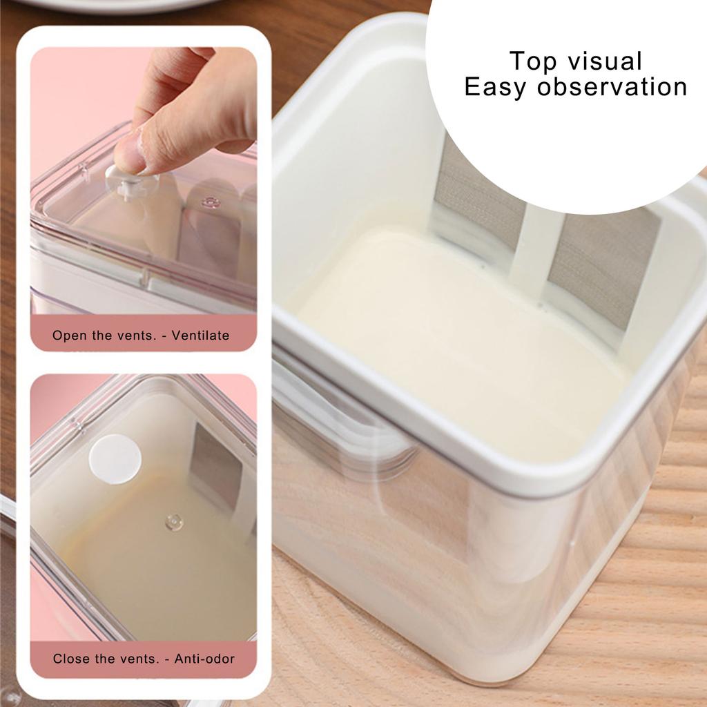 Yoghurt Sil med Fint Maskenett Yoghurt Filter Separator Matsil Gjenbrukbart Melkefilter Oste Fuktighetsseparator