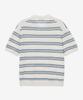 MINDBRIDGE Linen-Like Striped Collared Short Sleeve Knit - 2 Colors