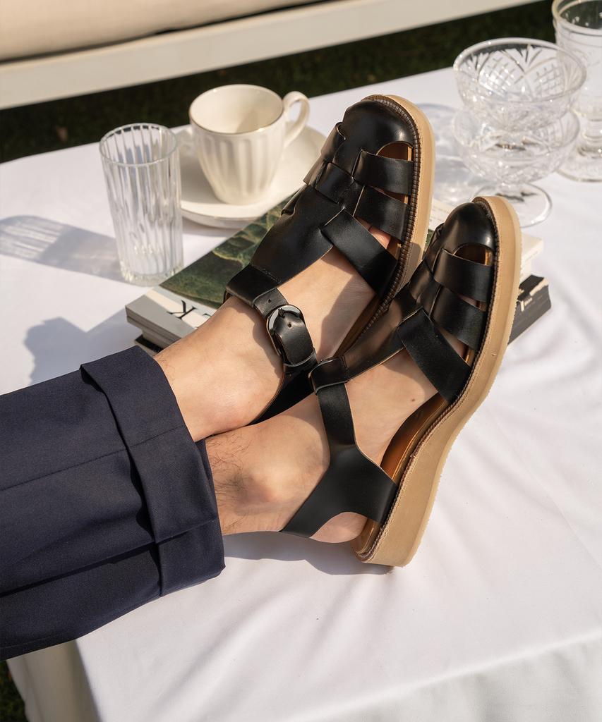 Allclassic Alc7001 Fisherman Sandals_Black