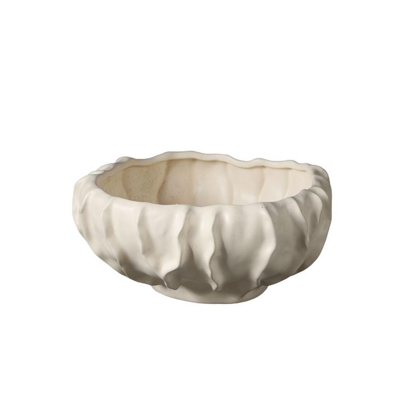 Ceramic Fruit Tray Snack Tray Abstract Art Desktop Decoration Storage Trays Living Room Tea Table Vintage Irregular Candy Tray