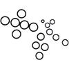 1-6 Minute Sealing Black O-Ring: Rubber Gasket for Water Pipe Joint, Threaded Interface Leak Prevention.