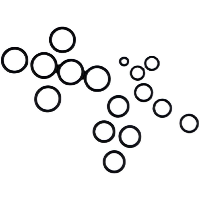 1-6 Minute Sealing Black O-Ring: Rubber Gasket for Water Pipe Joint, Threaded Interface Leak Prevention.