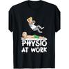 Funny Wrestling Physiotherapist T-Shirt - Humorous Physio at Work, Casual Round Neck Tee Suitable for Gym, Training & Staff Gifts, Machine Washable