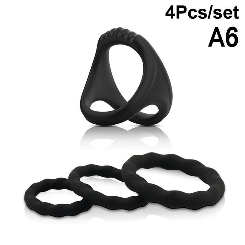 Silicone Lock Ring Male Lock Sperm Ring Penis Ring Ejaculation Delay Erection Rings Adult Sex Toys For Men Lock Sperm Trainer