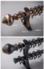 USA Classic Complete Set Double Bracket Curtain For Windows Rod Diameter 28MM Aluminum Alloy Mute Wall Roman Pole Home Decor