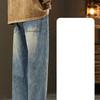 Winter Fleece Warm Jeans Men Loose Wide Leg Pants Elastic Waist Velvet Flocking Outdoors Trousers