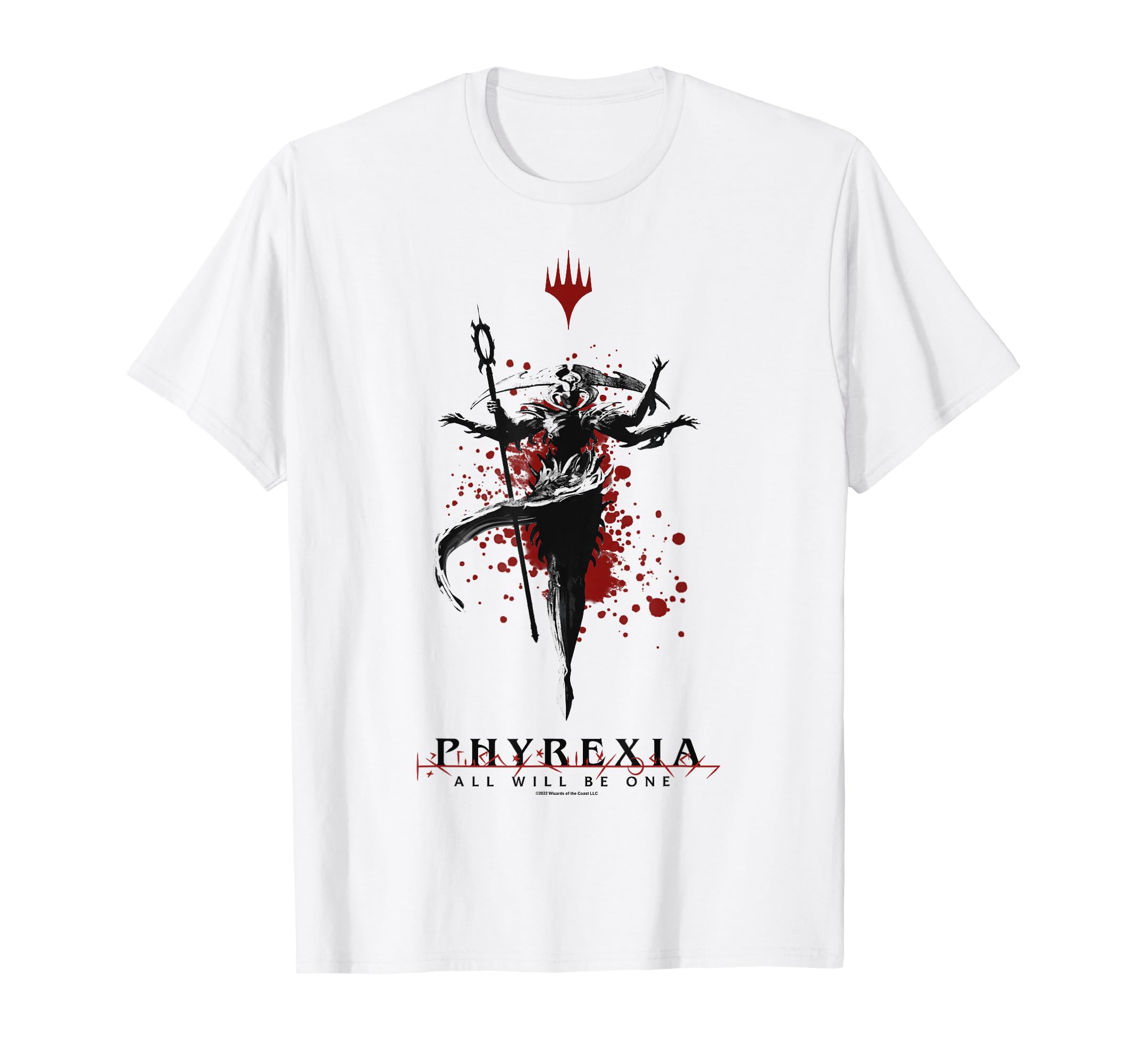 Magic The Gathering Phyrexia All Will Be One Splatter Blood T-Shirt 5113₽