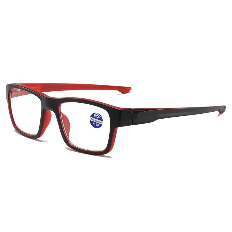 

New Fashion Anti-blue Light Reading Glasses Ultra-clear Square Frame Sports Eyewear 405 3