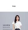 Guangmei Summer Faux Denim Women's Wide-Leg Cropped Pants - Lazy Style in Denim Blue