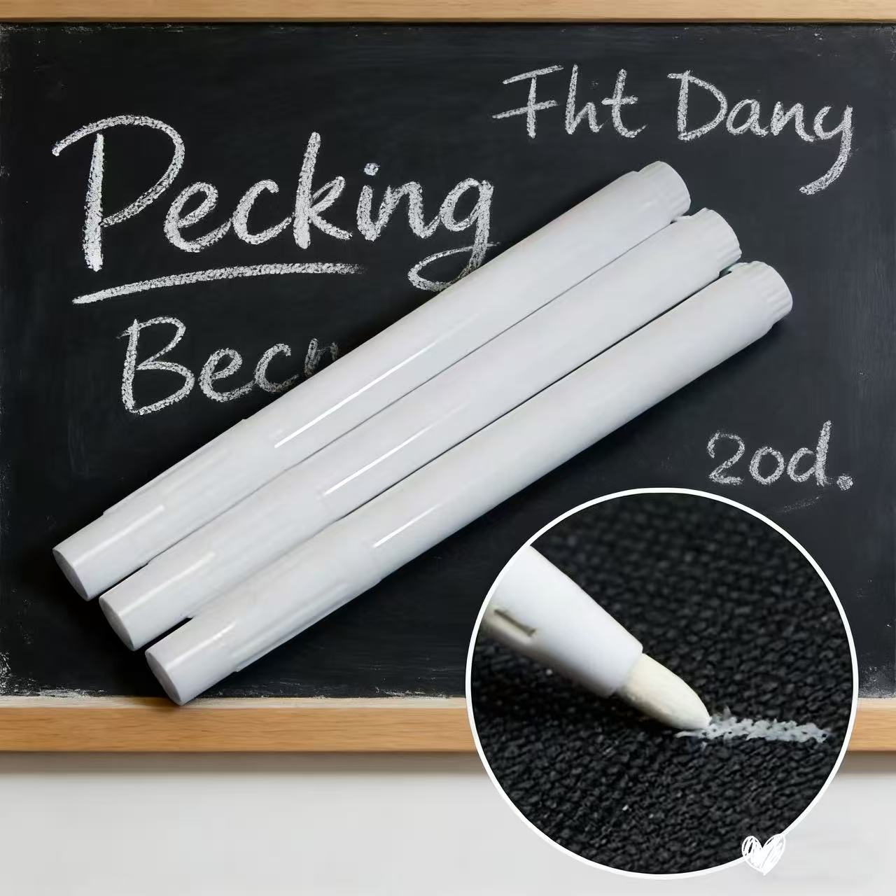 12pcs White Liquid Chalk Marker pens (Set of 12) - Dust-Free and Easy Erase Formula - Perfect for Teachers, Classrooms 12pcs белый