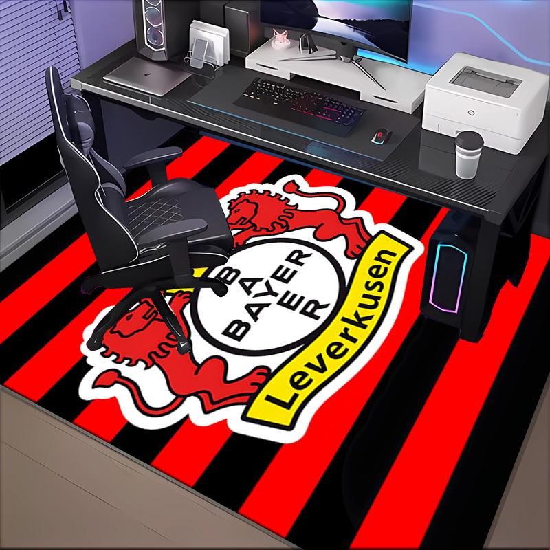 Bayer Football Club Printed Office Carpet Chair Cushion Entryway Rug, Rugs for Living Room, Bedroom Christmas gifts