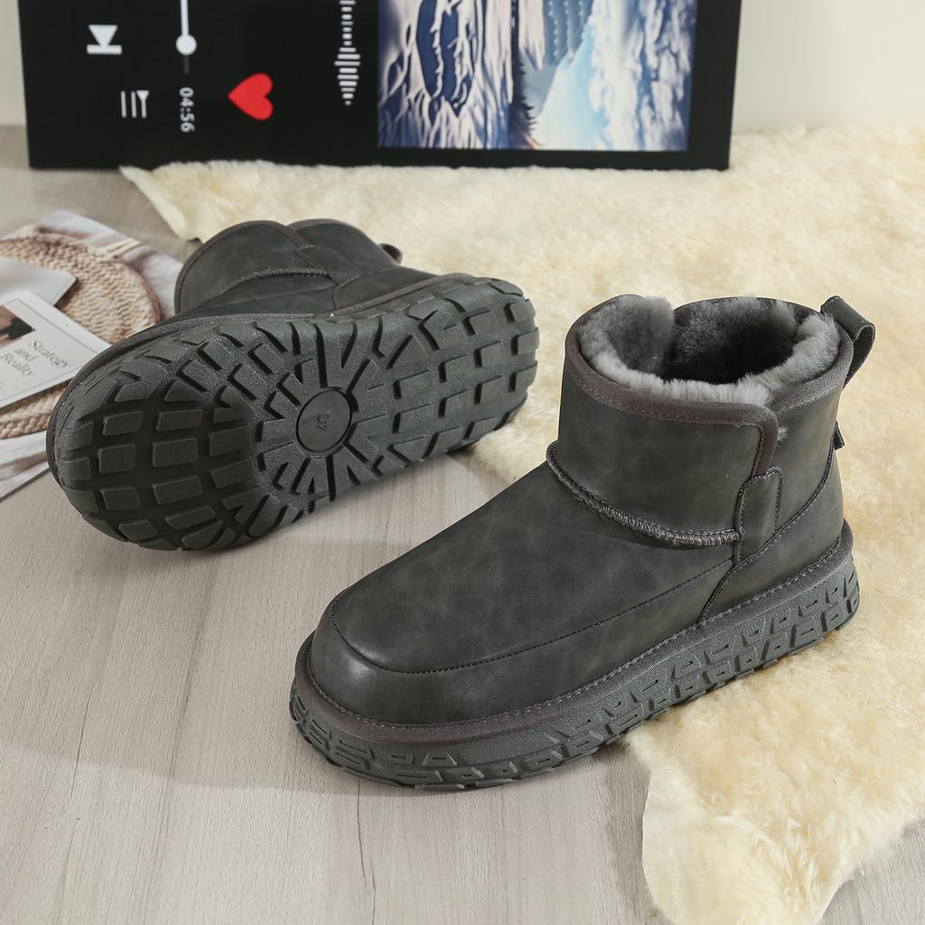Men Warm Lined Martin Boots High Top Shoes Fashion Style Winter Walking and Commuting Casual Outdoor Travel Sizes 39-45