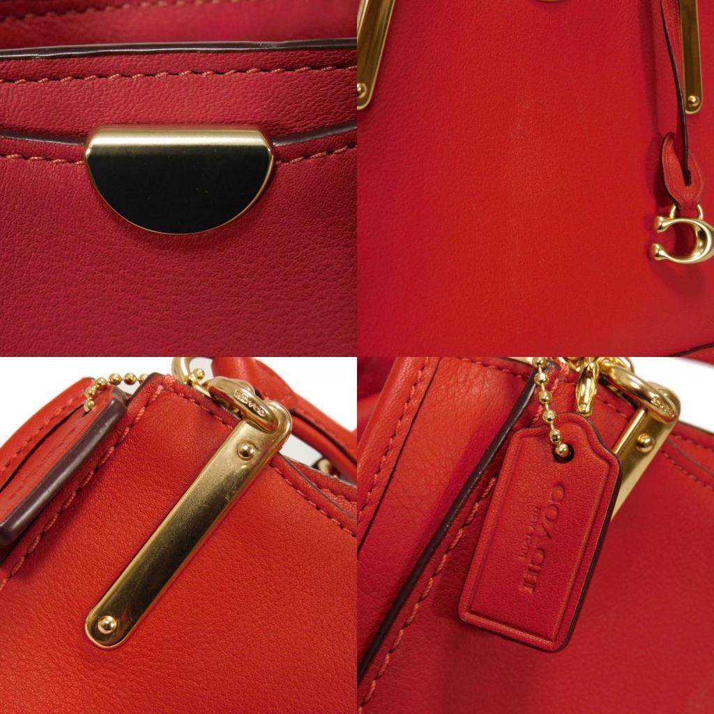 Used Dreamer 21 Calfskin 2-Way Shoulder Bag with C Logo (Red) (Product Code: 9726, 67021, 7922) Women's from Japan