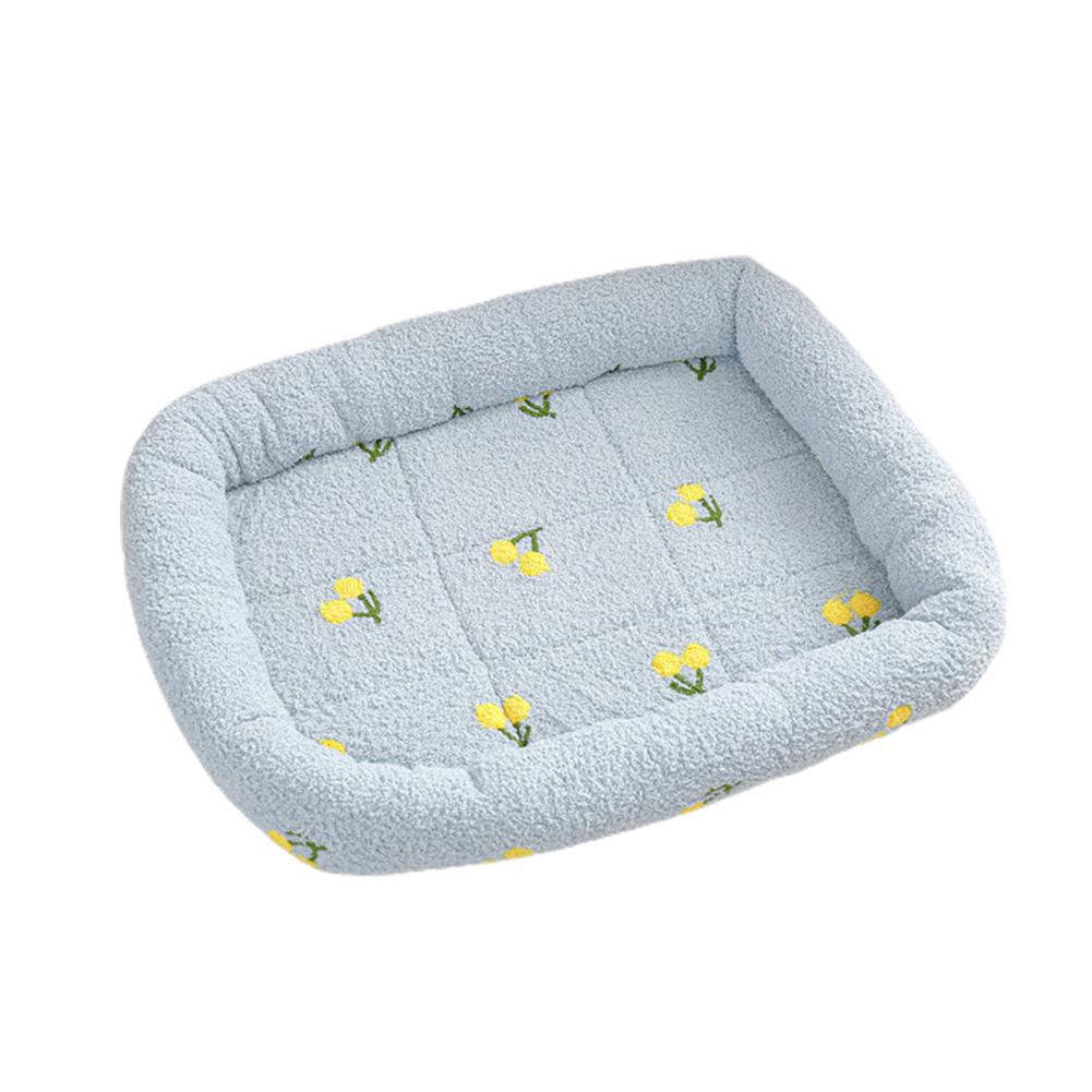 Dog Bed Thick Breathable Soft Comfortable Kitten Mat Lovely Reusable Washable Puppy Square Kennels Pet Supplies For Household