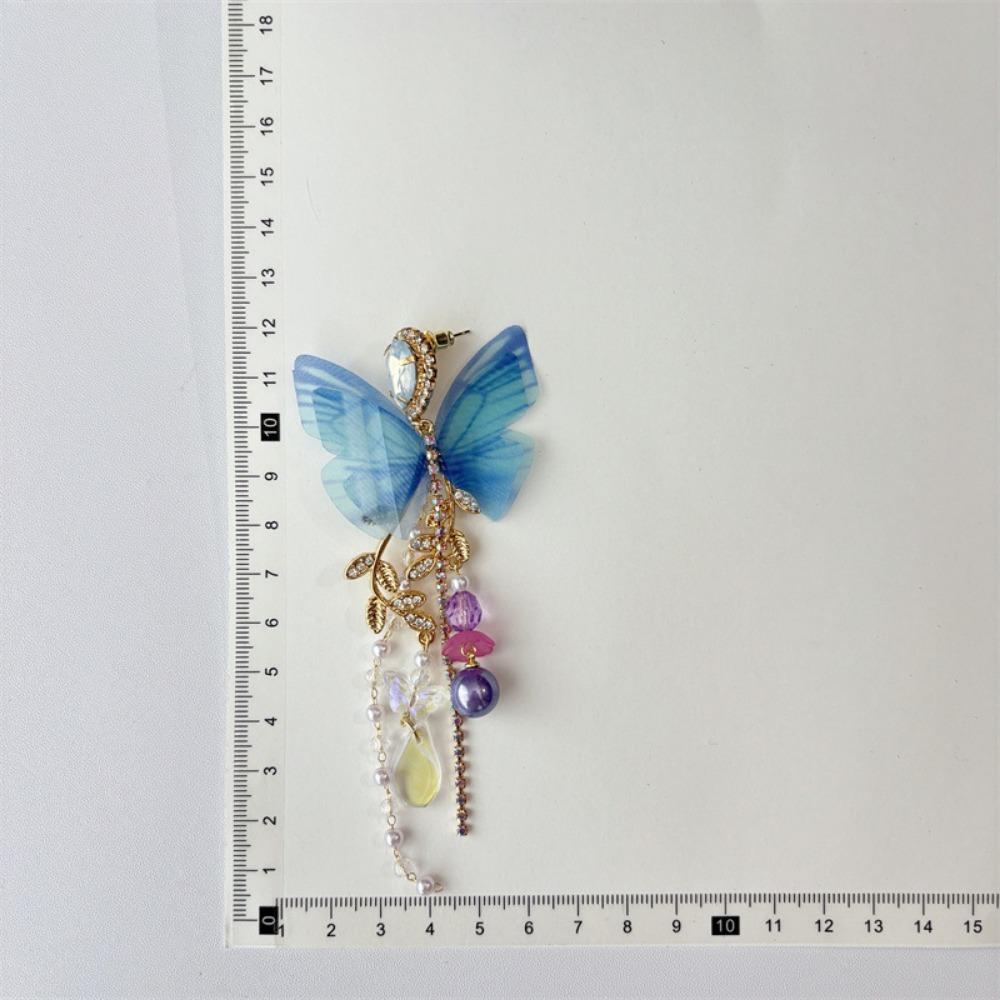 Korean Style Butterfly Drop Earrings Elegant Jewelry Accessories  Women