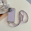 Mirror Crossbody Rope Phone Case for IPhone 16 15 Plus 14 13 12 11 Pro Max X XR 7 8 Wallet with Card Holder Leather Flip Cover