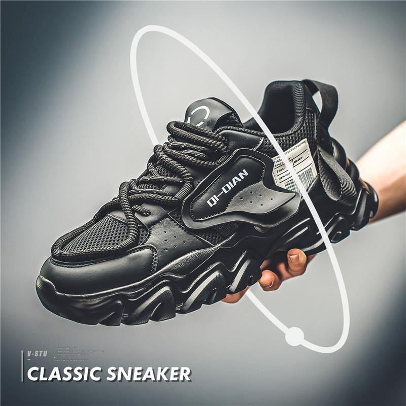 

Весняно-літні чоловічі сітчасті кросівки на платформі в стилі тато модні, дихаючі та не мають запаху, спортивне взуття - це ретро та старе повсякденне чоловіче взуття. 44