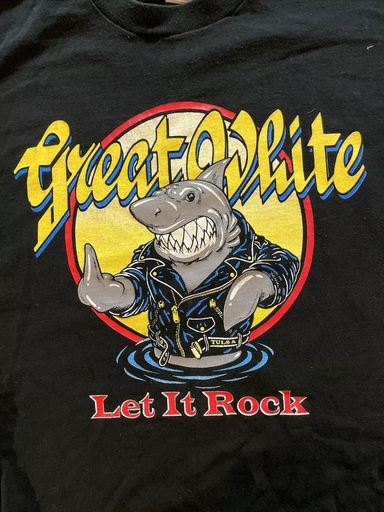 Great White Let It Rock World Tour 1997 both side Unisex T-Shirt XXXXL