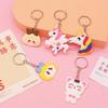 Cartoon Silicone Keychain Keyring - Soft PVC Rubber Key Hanger