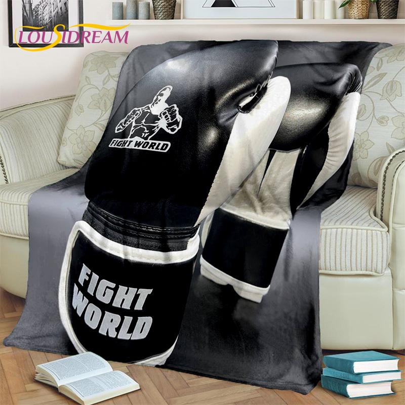 Boxing Gloves 3D Boxer Fight HD Blanket,Soft Throw Blanket for Home Bedroom Bed Sofa Picnic Travel Office Rest Cover Blanket Kid