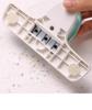 Kedeyou 9027 4mm Small Aperture Manual Three-Hole Punch for Loose-Leaf Handbooks