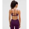 Lululemon Smoothcover StrAppy BrA  Light Support  A B Cup drAmAtic mAgentA