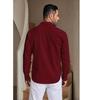 Men's Casual Button Down Shirts Long Sleeve Linen Shirt Fashion Textured Beach Summer Shirt